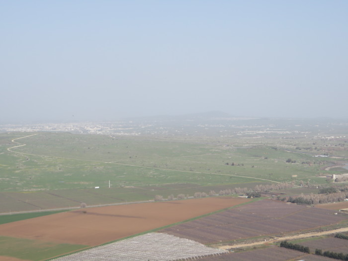 Overlooking Syria from Mt. Bental.